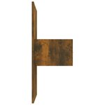 vidaXL Tête de lit avec armoires Chêne fumé Bois d'ingénierie