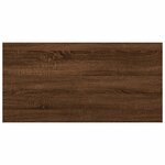 vidaXL Étagères murales 8 Pièces chêne marron 40x20x1 5cm bois ingénierie