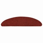 vidaXL Tapis d'escalier autocollants 30 Pièces rouge 56x17x3 cm