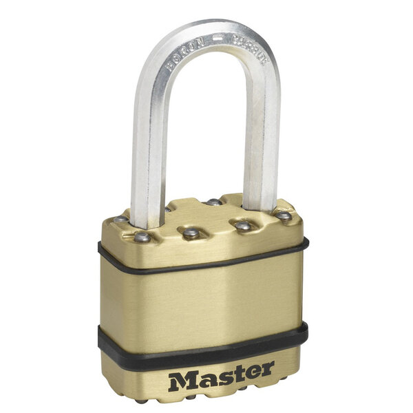 Cadenas Haute Sécurité A Clé Acier Laminé + Finition Laiton Extérieur Anse M M1BEURDLF