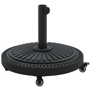Base de Parasol vidaXL avec Roues pour Pôles Ø38-48 mm 13 kg Rond
