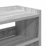 vidaXL Étagère à chaussures sonoma gris 80x25x62 cm bois d'ingénierie