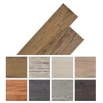 vidaXL Dalles de plancher PVC autoadhésif 5 21 m² 2 mm marron noyer
