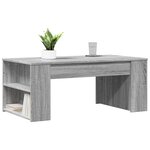 vidaXL Table basse sonoma gris 102x55x42 cm bois d'ingénierie