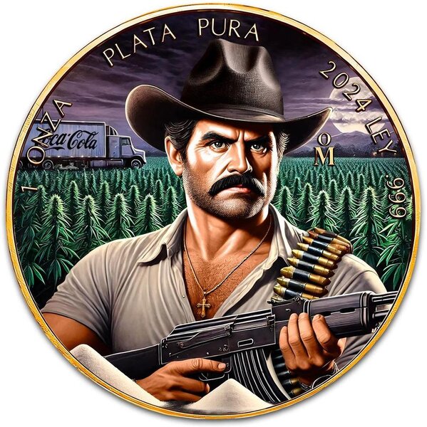 Pièce de monnaie en Argent g 31.1 (1 oz) Millésime 2024 EL NARCO