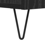 vidaXL Table basse Chêne noir 80 x 80 x 36 5 cm Bois d'ingénierie