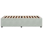 vidaXL Cadre de lit sans matelas gris clair 80x200 cm velours