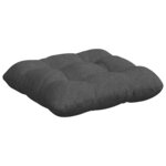vidaXL Coussins de siège 4 Pièces Gris foncé 45 x 45 cm