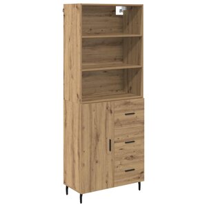 vidaXL Haut Armoire avec tiroir Chêne artisanal 69 5 x 34 x 180 cm
