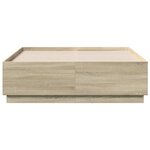 vidaXL Cadre de lit chêne sonoma 120x190 cm bois d'ingénierie