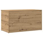 vidaXL Coffre de rangement chêne artisanal 84x42x46 cm bois ingénierie