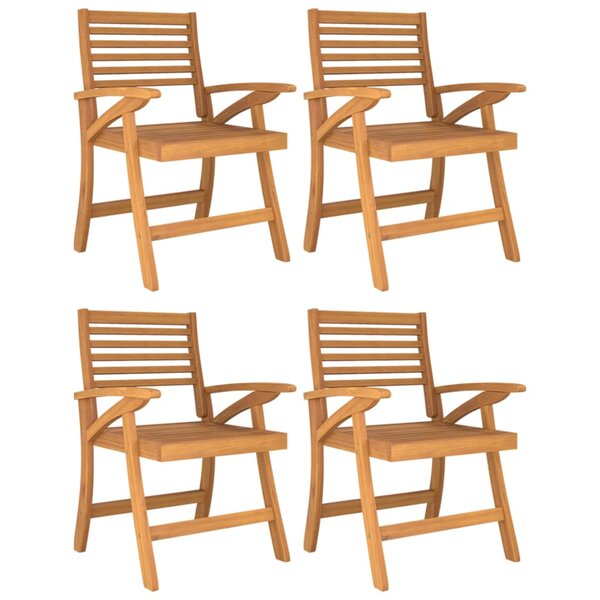 vidaXL Chaises de jardin lot de 4 58x58x87 cm bois massif d'acacia