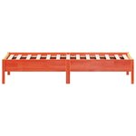 vidaXL Cadre de lit sans matelas cire marron 90x190 cm bois pin massif