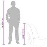 vidaXL Chaise en forme de chaussure à talon haut noir similicuir