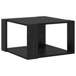 vidaXL Table Basse Chêne Noir 51 5x51 5x30 cm Bois reconstitué