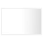 vidaXL Miroir à LED de salle de bain Blanc 60x8 5x37 cm Acrylique