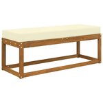vidaXL Coussin de Siège d'Extérieur Crème 115 x 40 x 8 cm