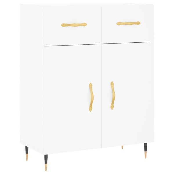 vidaXL Buffet blanc 69 5x34x90 cm bois d'ingénierie