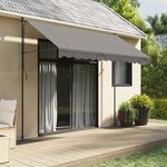 vidaXL Auvent rétractable anthracite 300x150 m tissu et acier