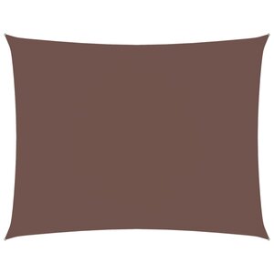 vidaXL Voile de parasol tissu oxford rectangulaire 3 5x4 5 m marron