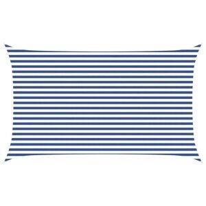 vidaXL Voile d'ombre Bleu et Blanc 3 x 5 m 100 polyester Oxford