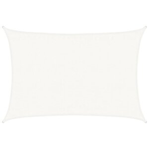 vidaXL Voile d'ombrage 160 g/m² Blanc 3 5x5 m PEHD