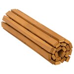 vidaXL Tapis de bain Marron 60 x 40 cm Bois d'Acacia Massif