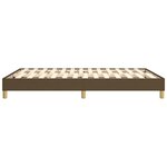 vidaXL Cadre de lit Marron foncé 140x190 cm Tissu