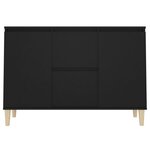 vidaXL Buffet noir 101x35x70 cm bois d'ingénierie