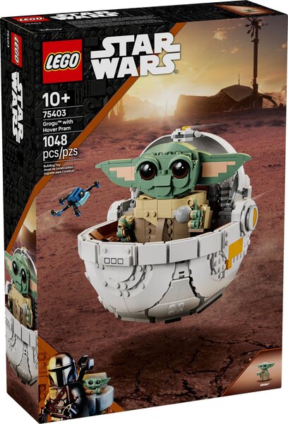 LEGO Star Wars - Set Grogu avec Landau - 75403 : Construisez et Exposez Grogu et son Univers
