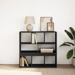 vidaXL Bibliothèque/Séparateur de pièce Noir 100x33x94 5 cm