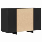 vidaXL Buffet avec tiroir Noir 120 x 41 x 75 cm Bois d'ingénierie