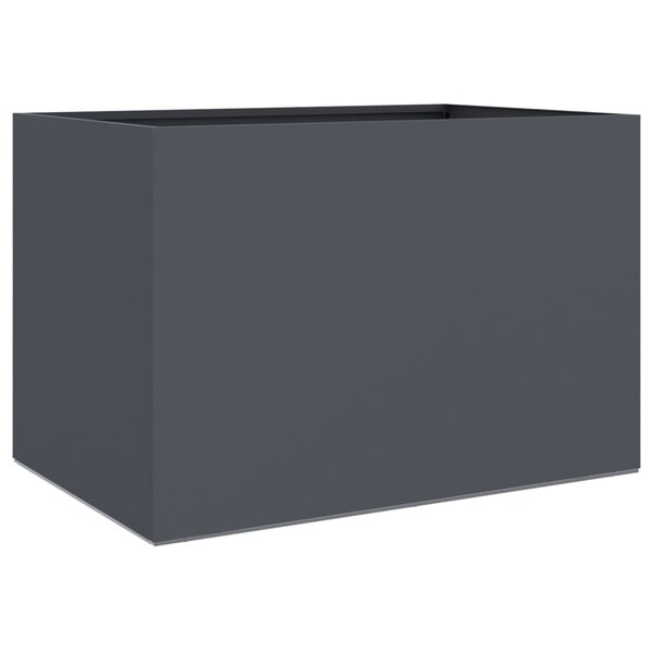 vidaXL Jardinière anthracite 62x40x39 cm acier laminé à froid