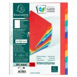 Intercalaires neutres maxi A4+ en carte lustrée, 12 divisions - Assortis