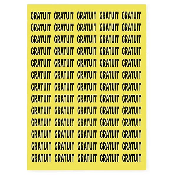Étiquette adhésive permanente 105x148 5 mm (lot de 400)