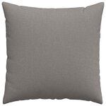 vidaXL Coussins de canapé 2 Pièces Taupe 80 x 80 cm tissu