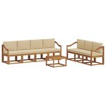 vidaXL Ensemble de canapés d'extérieur 8 Pièces Naturel et Beige