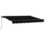 vidaXL Auvent Rétractable Noir et anthracite