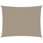 vidaXL Voile de parasol tissu oxford rectangulaire 2 5x3 5 m taupe