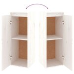 vidaXL Meubles TV 4 Pièces Blanc Bois massif de pin