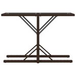 vidaXL Ensemble de bistro 3 Pièces avec coussins marron résine tressée