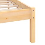 vidaXL Cadre de lit bois de pin massif 120x190 cm petit double