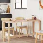 vidaXL Dessus de table rectangulaire 160x50x4 cm bois massif d'acacia