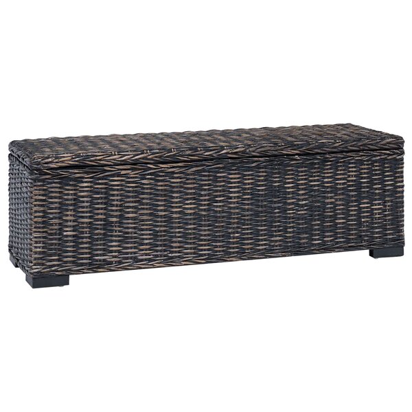 vidaXL Boîte de rangement Noir 110 x 35 x 45 cm