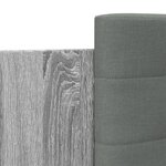 vidaXL Cadre de lit avec LED sans matelas sonoma gris 150x200 cm