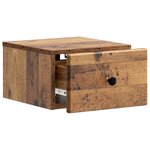vidaXL Cabinet de chevet mural Bois ancien 34 5 x 33 x 20 cm