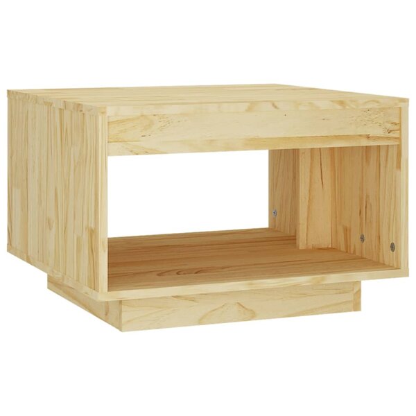 vidaXL Table basse 50x50x33 5 cm bois de pin massif