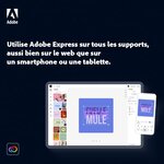 Adobe express premium - abonnement 1 an - 1 utilisateur - a télécharger