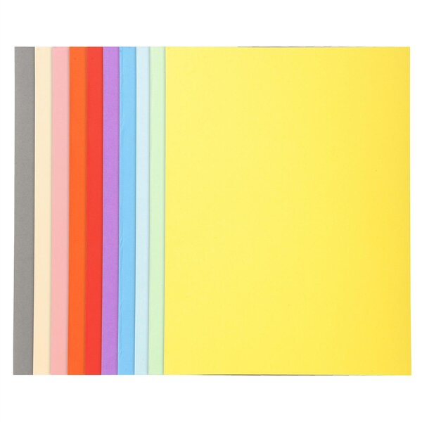 Paquet de 50 chemises Forever® 170 100  recyclées - 24x32cm - Couleurs assorties x 10 EXACOMPTA