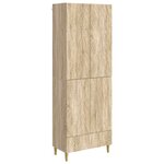 vidaXL Ensemble de Meubles 2 Pièces Chêne Sonoma Bois d'ingénierie
